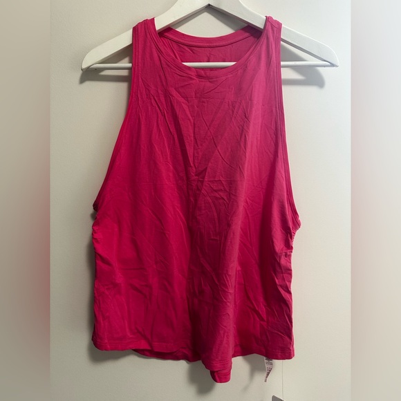 Pima Cotton Racerback Ruched Side Tank - Picture 5 of 7